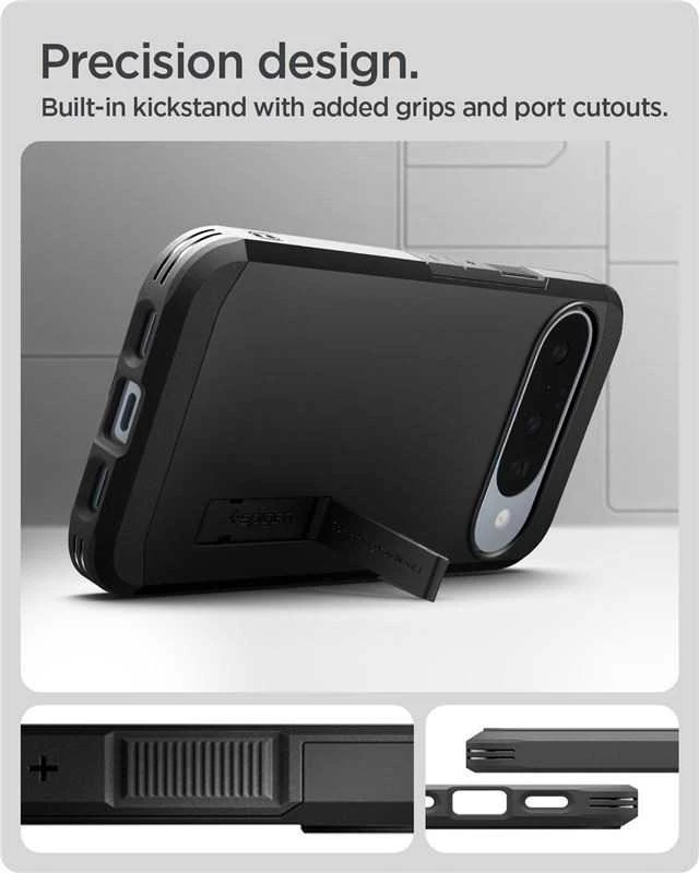 Spigen Tough Armor Mag MagSafe dėklas skirtas Google Pixel 10 / 10 Pro – juodos spalvos
