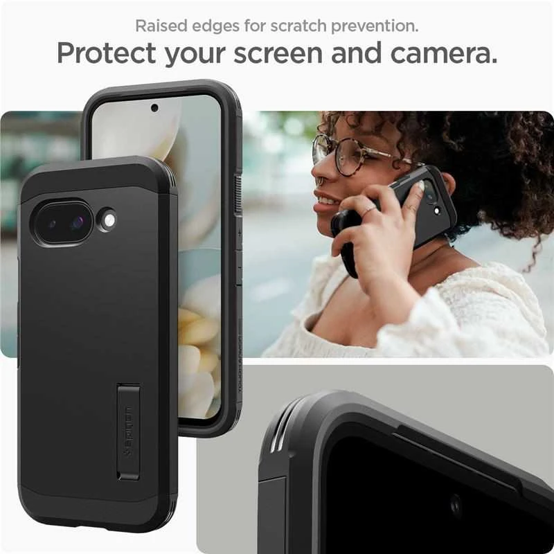 Spigen Tough Armor Mag MagSafe dėklas, skirtas Google Pixel 9A - juodas