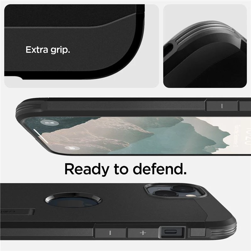Spigen Tough Armor (MagFit) dėklas skirtas Apple iPhone 14, spalva - Juoda