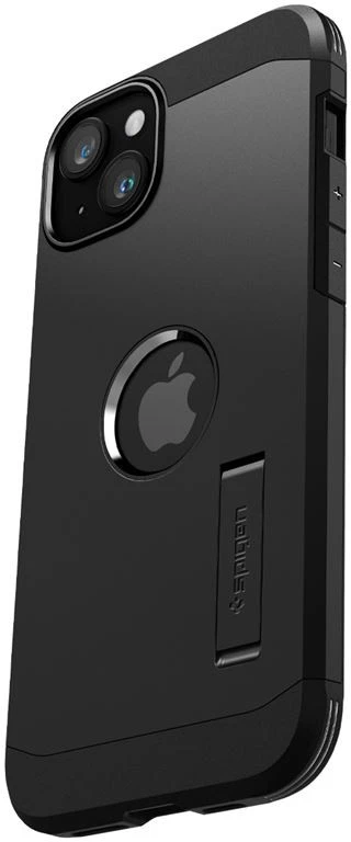 Apple iPhone 15 Spigen Tough Armor Mag MagSafe telefono dėklas juodos spalvos
