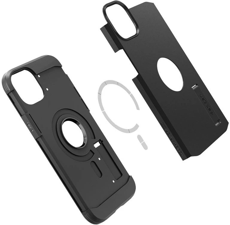 Spigen Tough Armor (MagFit) dėklas skirtas Apple iPhone 14, spalva - Juoda