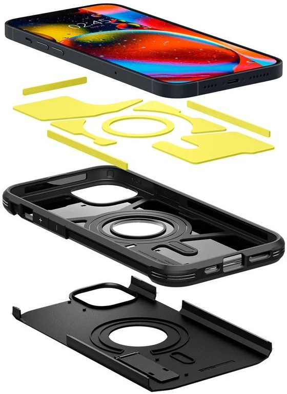Spigen Tough Armor (MagFit) dėklas skirtas Apple iPhone 14, spalva - Juoda