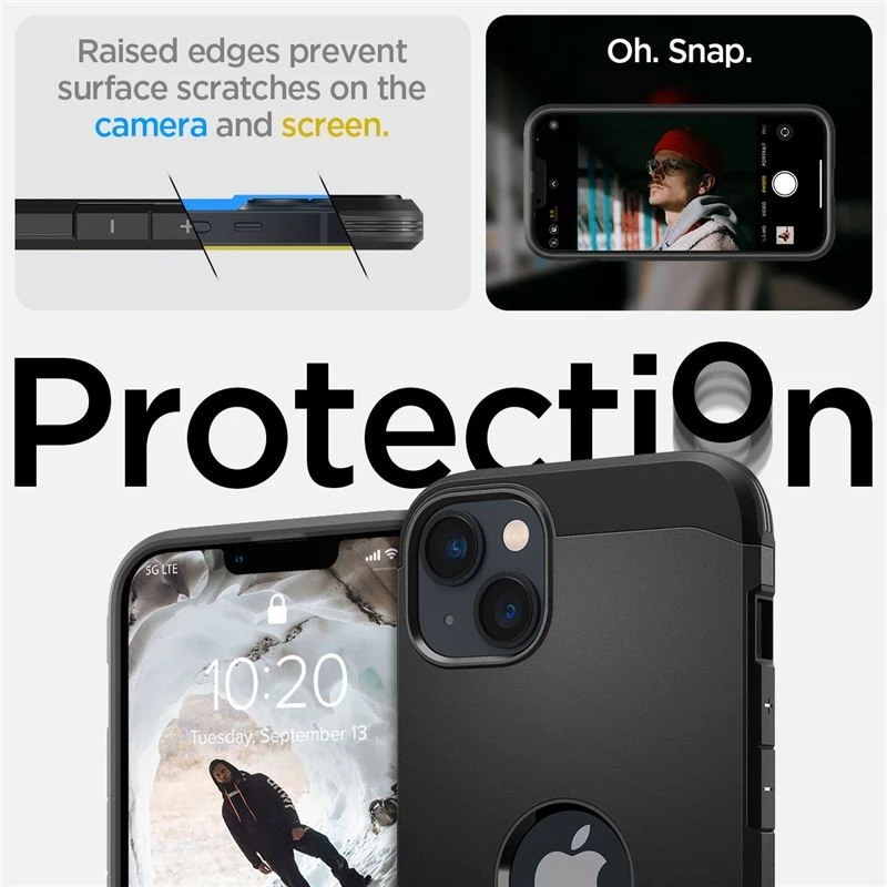 Spigen Tough Armor (MagFit) dėklas skirtas Apple iPhone 14, spalva - Juoda