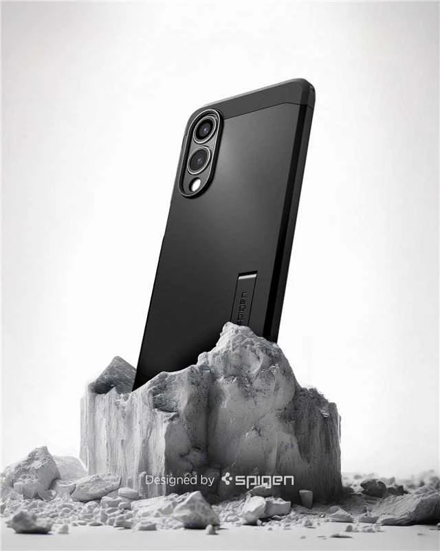 Spigen Tough Armor MagSafe dėklas skirtas Samsung Galaxy S25 Edge – juodos spalvos