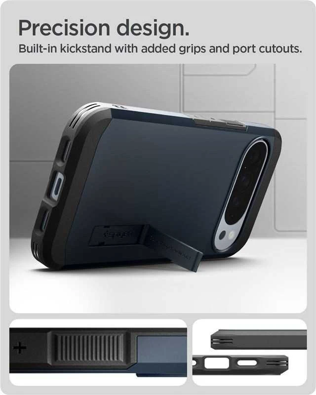 Dėklas SPIGEN TOUGH ARMOR MAG MAGSAFE GOOGLE PIXEL 10 PRO XL METAL SLATE