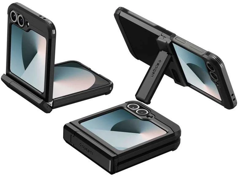 Dėklas Spigen „Tough Armor Pro Mag Magsafe Galaxy Z Flip 7 FE“ juodas