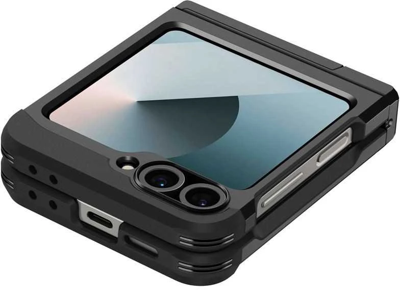 Dėklas Spigen „Tough Armor Pro Mag Magsafe Galaxy Z Flip 7 FE“ juodas