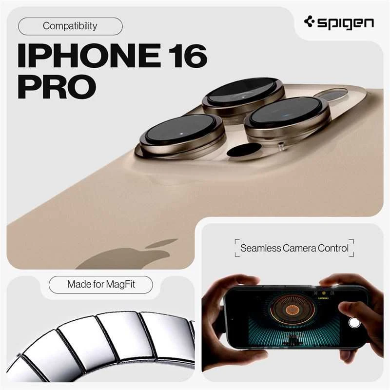 Spigen Tough Armor "T" Mag MagSafe dėklas iPhone 16 Pro - juodas