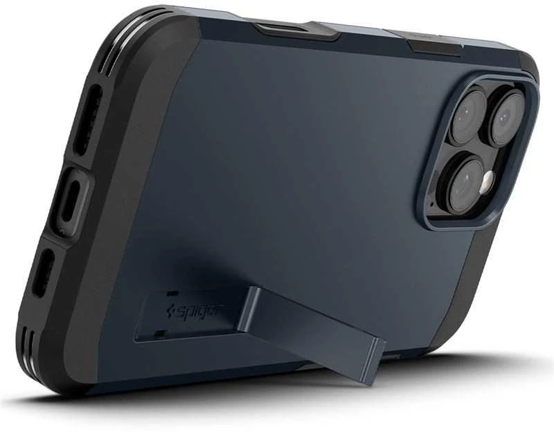 Dėklas Spigen „Tough Armor T MagSafe“, metalinis šiferio spalvos – „iPhone 16 Pro Max“