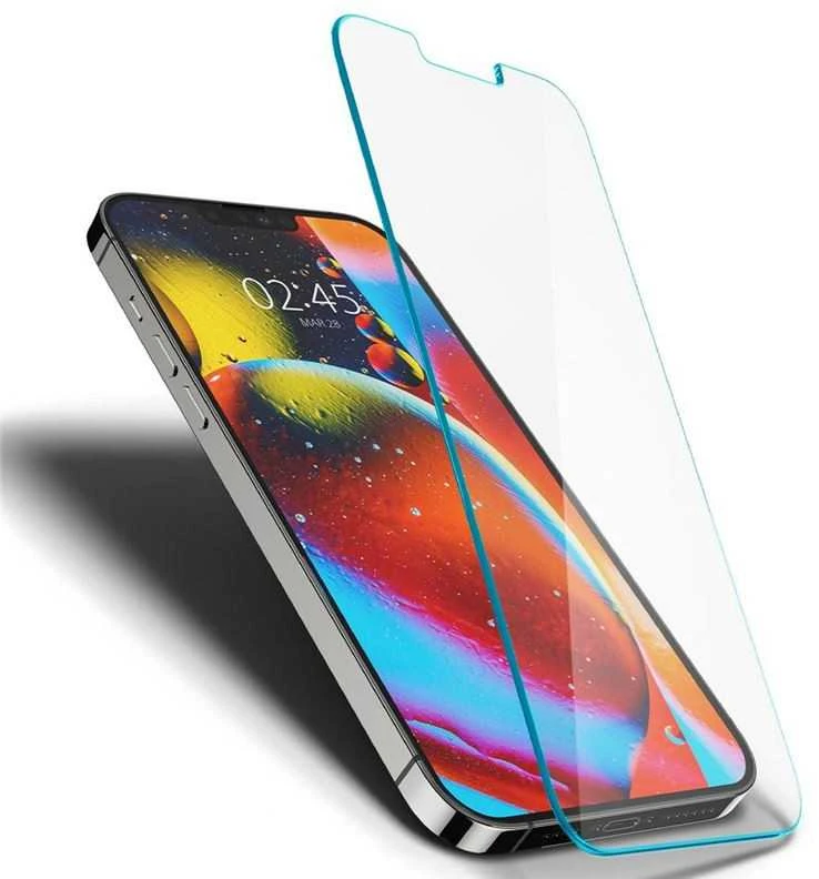 Apsauginis stiklas for iPhone 13 / 13 Pro / 14 with Spigen Glas.tR EZ FIT applicator (2 pcs.)