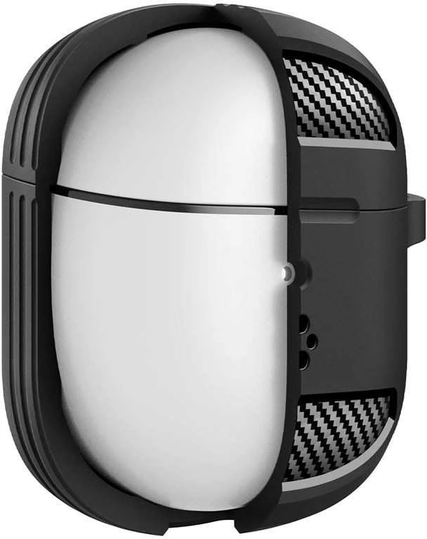Spigen Tvirtas šarvas, matinės juodos spalvos – „Google Pixel Buds 2a“