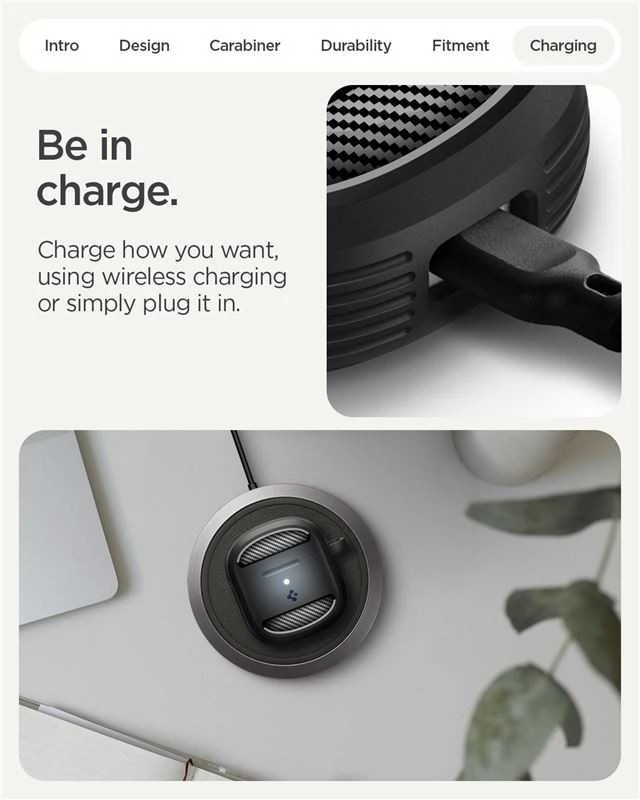 Spigen Tvirtas šarvas, matinės juodos spalvos – „Google Pixel Buds 2a“
