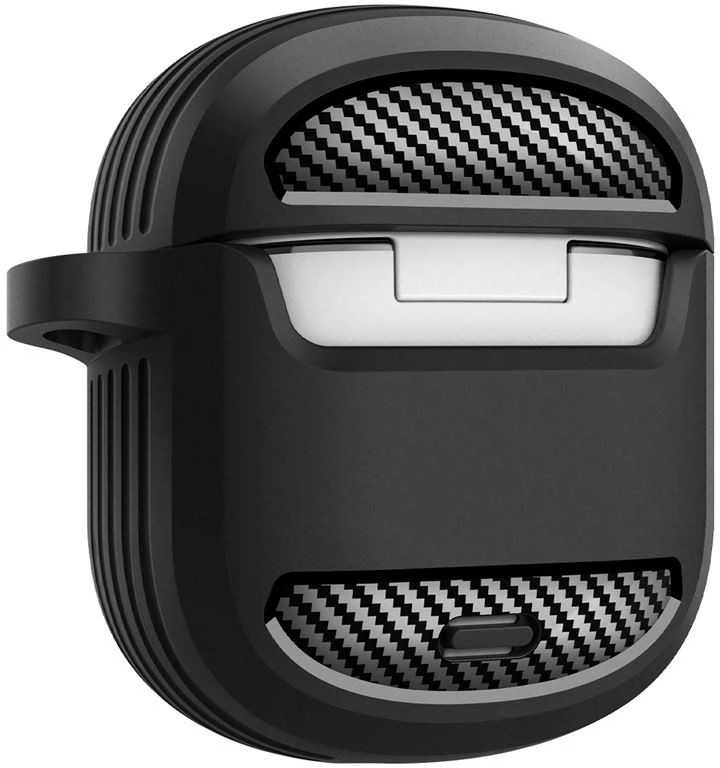 Spigen Tvirtas šarvas, matinės juodos spalvos – „Google Pixel Buds 2a“