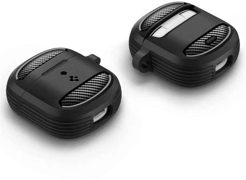 Spigen Tvirtas šarvas, matinės juodos spalvos – „Google Pixel Buds 2a“