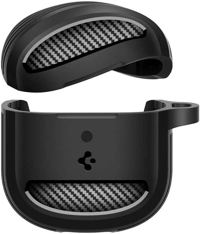 Spigen Tvirtas šarvas, matinės juodos spalvos – „Google Pixel Buds 2a“