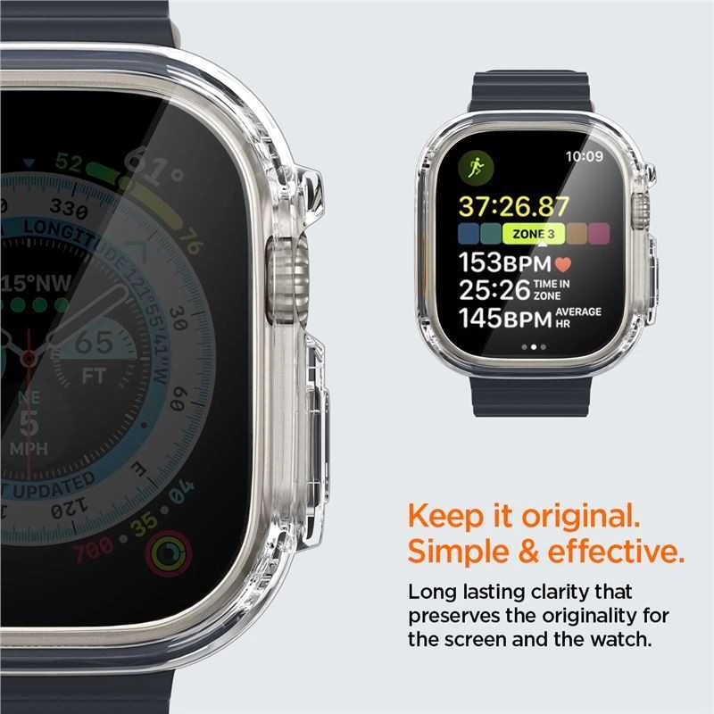„Spigen Ultra Hybrid“, skaidrus – „Apple Watch Ultra 3/2/1“