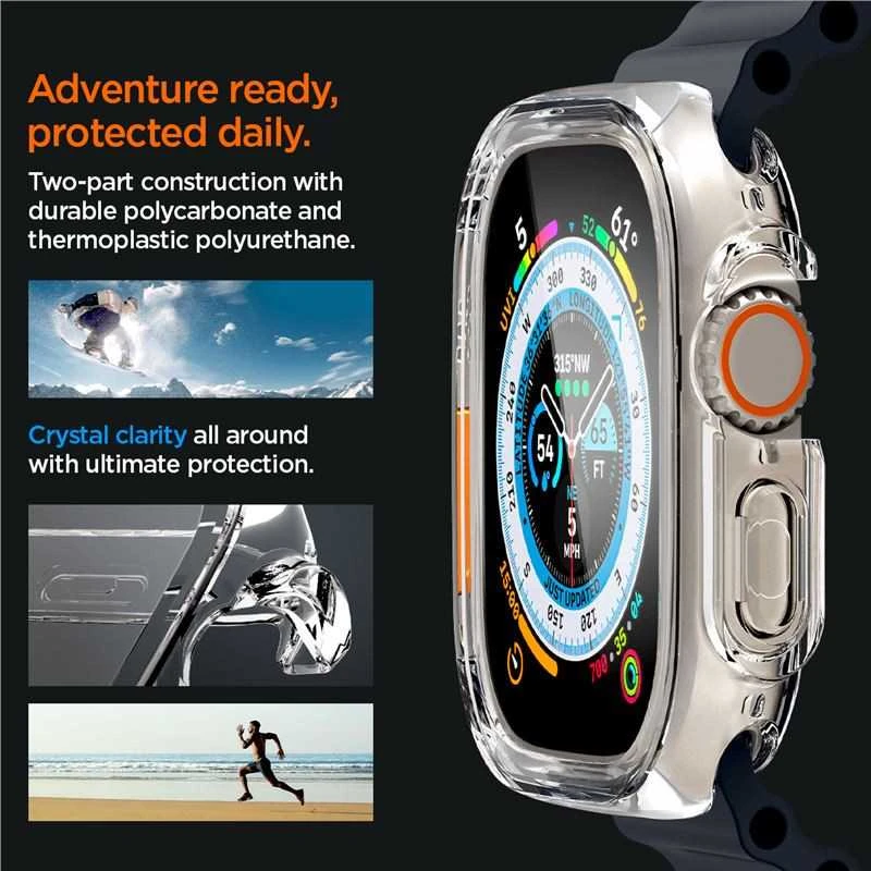 „Spigen Ultra Hybrid“, skaidrus – „Apple Watch Ultra 3/2/1“