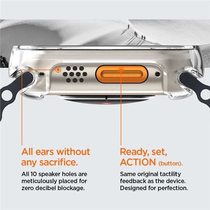 „Spigen Ultra Hybrid“, skaidrus – „Apple Watch Ultra 3/2/1“