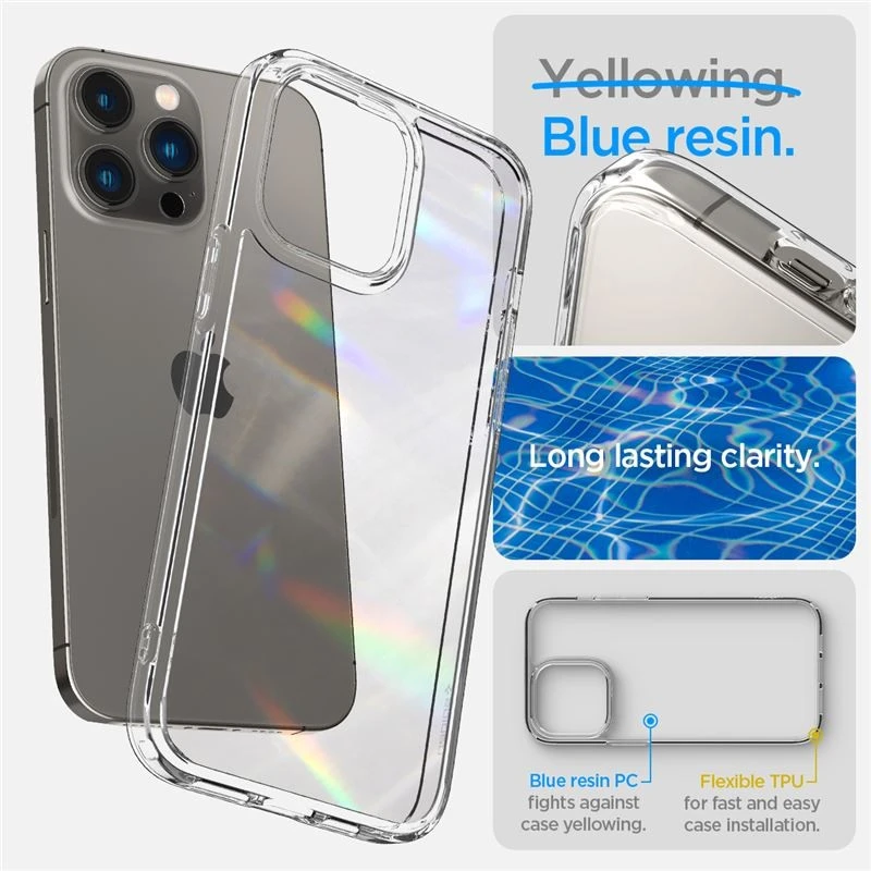 Spigen Ultra Hybrid dėklas skirtas Apple iPhone 14 Pro, spalva - Crystal Clear