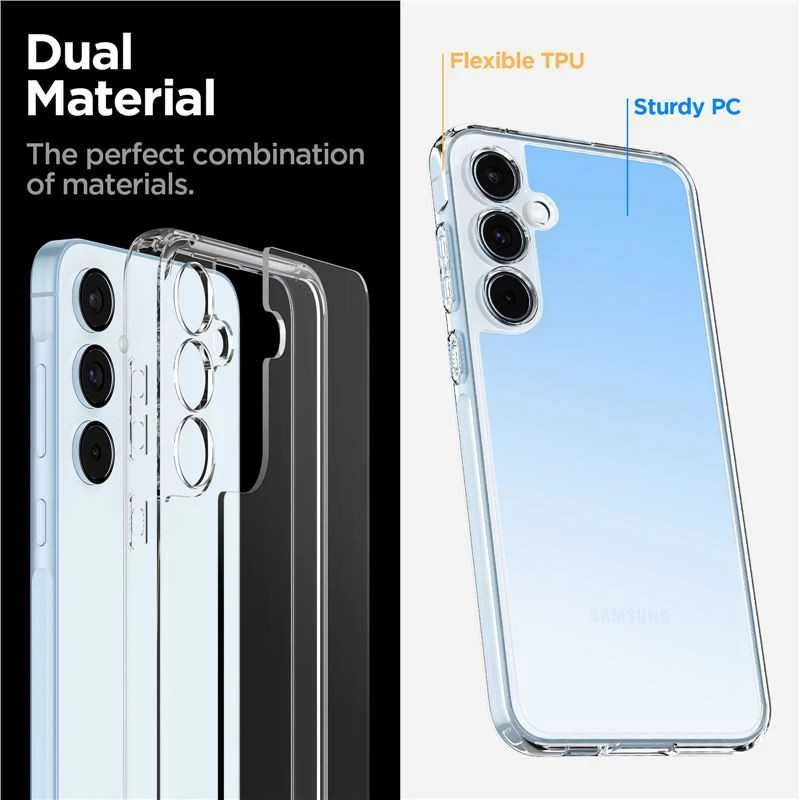 Spigen Ultra Hybrid – dėklas skirtas Samsung Galaxy A55 5G Transparent