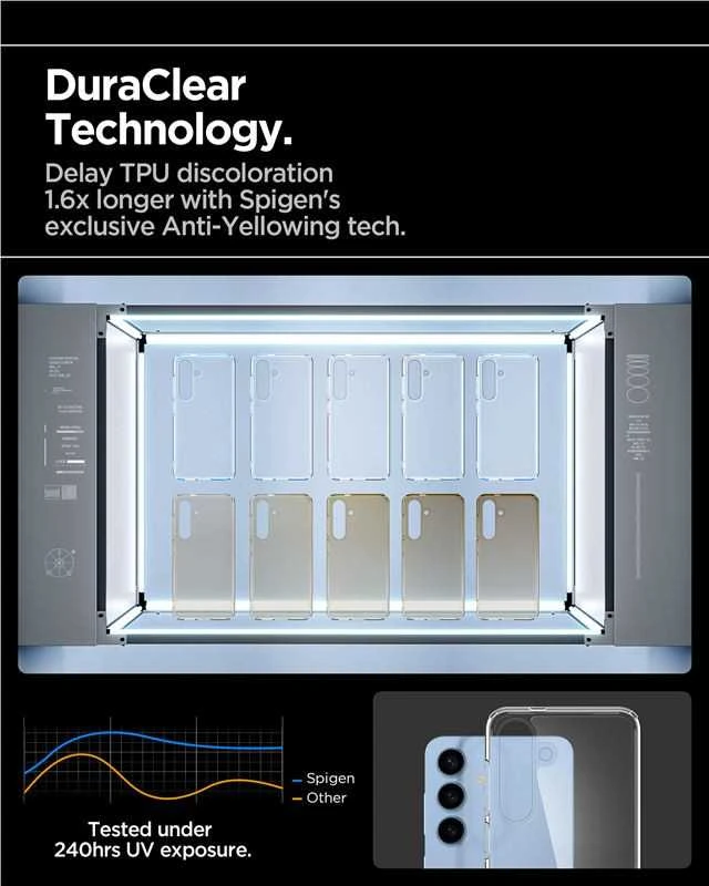 Spigen dėklas ULTRA HYBRID skirtas Samsung Galaxy S25 crystal clear