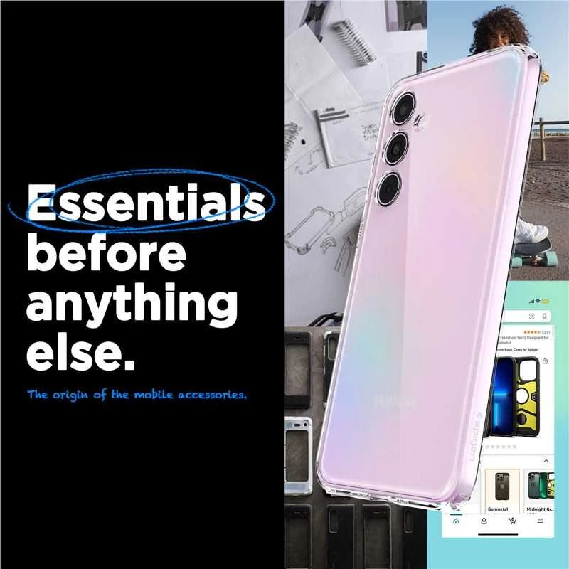 Samsung Galaxy A55 5G Spigen Ultra Hybrid Crystal dėklas telefonui skaidrus