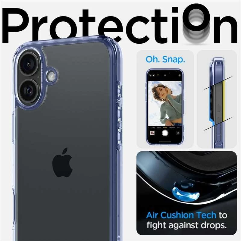 Dėklas Spigen Ultra Hybrid, dangaus krištolas - iPhone 16 Plus