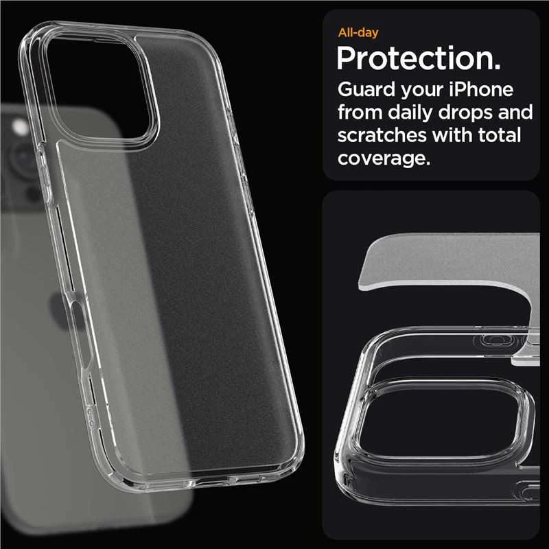Dėklas Spigen Ultra Hybrid Apple iPhone 16 Pro – dėklas telefonui skaidrus