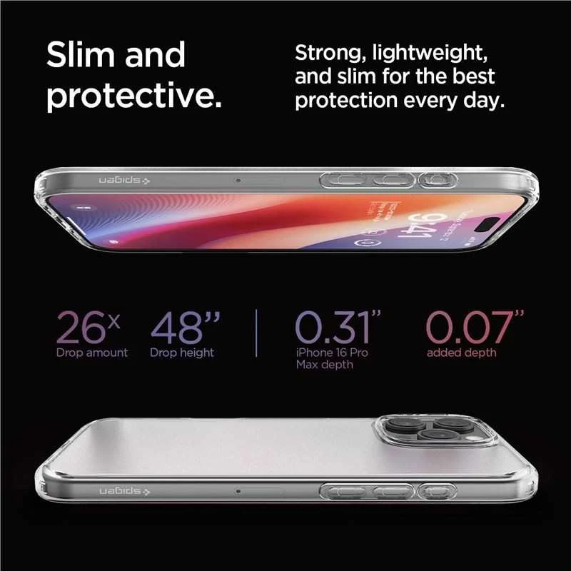 Spigen Ultra Hybrid Apple iPhone 16 Pro Max – dėklas telefonui skaidrus