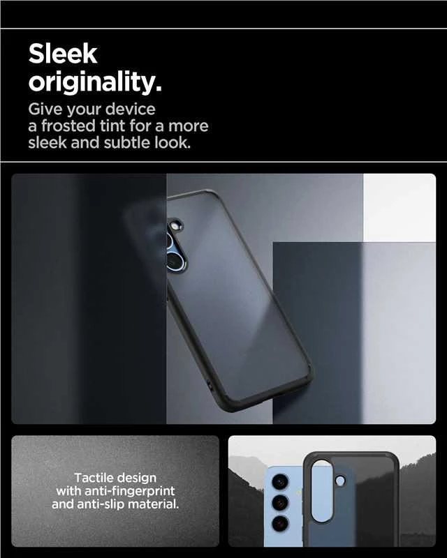 Spigen dėklas ULTRA HYBRID skirtas Samsung Galaxy S25 frost juodos spalvos