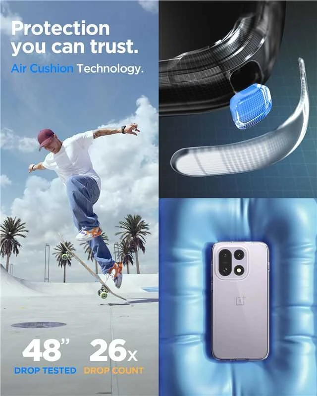 Dėklas Spigen Ultra Hybrid, krištolo skaidrumo - OnePlus 15