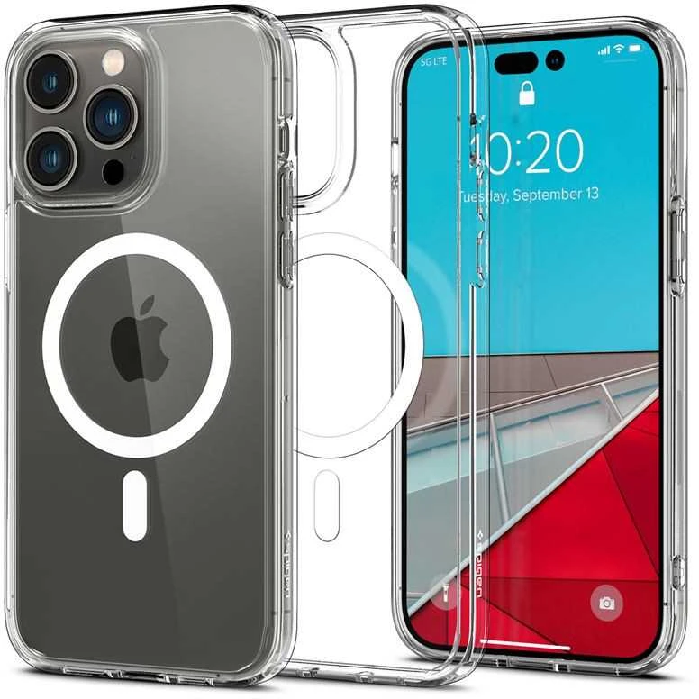 Spigen Ultra Hybrid MagSafe, baltas - iPhone 14 Pro Max