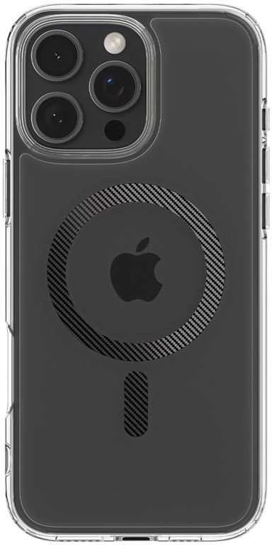 Spigen Ultra Hybrid Mag MagSafe Carbon Fiber Apple iPhone 16 Pro Max – dėklas telefonui pilkos spalvos