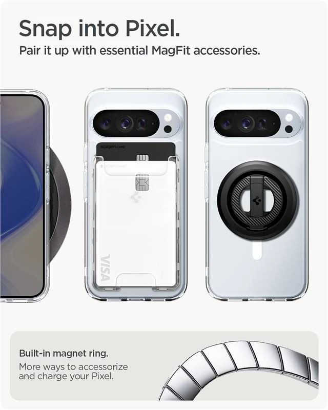 Dėklas SPIGEN ULTRA HYBRID MAG MAGSAFE GOOGLE PIXEL 10 PRO XL CLEAR/Baltas
