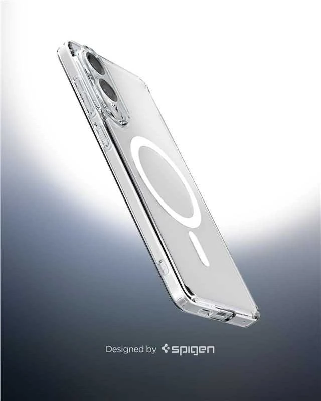 Spigen Ultra Hybrid Mag dėklas su MagSafe skirtas Samsung Galaxy S25 Edge – skaidrus