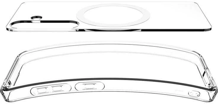 SPIGEN dėklas ULTRA HYBRID MAG suderinamas su MagSafe, skirtas S25 skaidrus / baltas
