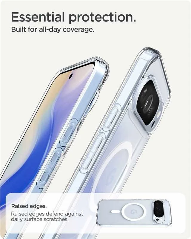Dėklas SPIGEN ULTRA HYBRID MAG MAGSAFE GOOGLE PIXEL 10 PRO XL CLEAR/Baltas