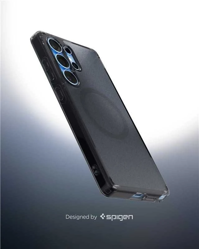 Spigen Ultra Hybrid Mag dėklas su MagSafe skirtas Samsung Galaxy S25 Edge – juodos spalvos Translucent