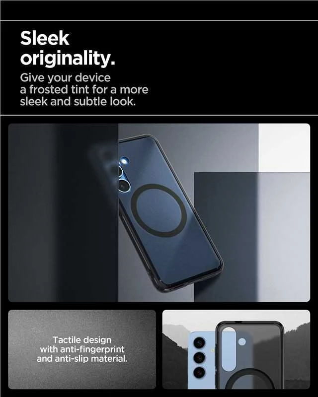 Dėklas Spigen Ultra Hybrid Mag Magsafe Galaxy S25 frost juodas