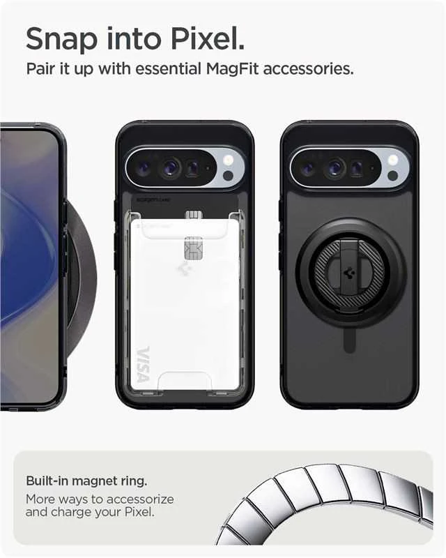 Dėklas SPIGEN ULTRA HYBRID MAG MAGSAFE GOOGLE PIXEL 10 PRO XL FROST Juodas