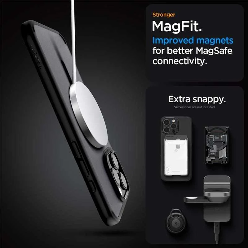 Spigen Ultra Hybrid Mag MagSafe Apple iPhone 16 Pro – dėklas telefonui juodos spalvos