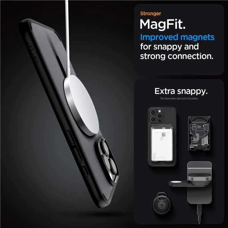Spigen Ultra Hybrid Mag MagSafe Apple iPhone 16 Pro Max – dėklas telefonui juodos spalvos