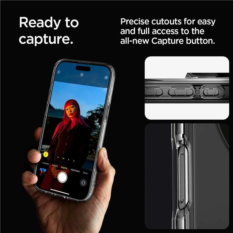 Spigen Ultra Hybrid Mag MagSafe Apple iPhone 16 Pro Max – dėklas telefonui pilkos spalvos