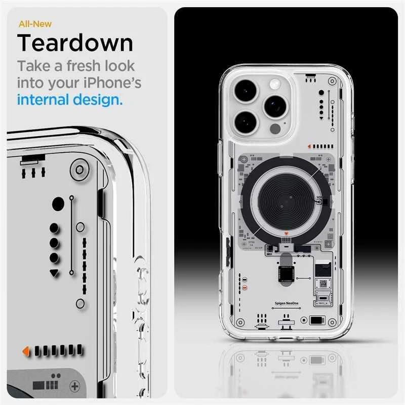 Dėklas „Spigen Ultra Hybrid MagSafe“, „Neo One“ – „Apple iPhone 16 Pro Max“