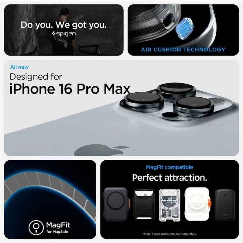 Dėklas „Spigen Ultra Hybrid MagSafe“, „Neo One“ – „Apple iPhone 16 Pro Max“