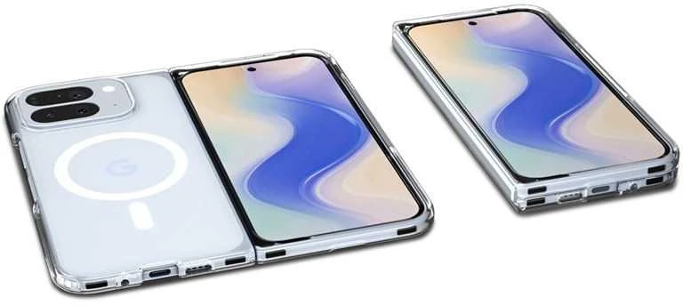 Dėklas Spigen „Ultra Hybrid MagSafe“, skaidriai baltas – „Google Pixel 10 Pro Fold“