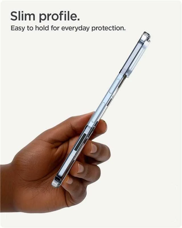 Dėklas Spigen „Ultra Hybrid MagSafe“, skaidriai baltas – „Google Pixel 10 Pro Fold“
