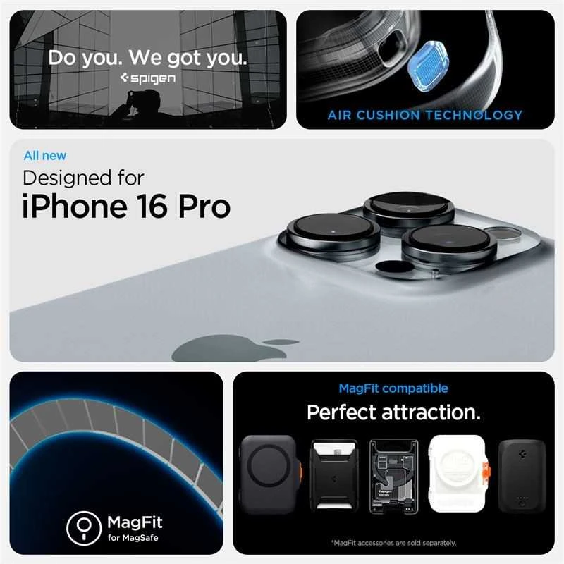 Spigen Ultra Hybrid Mag MagSafe – dėklas skirtas Apple iPhone 16 Pro Zero One