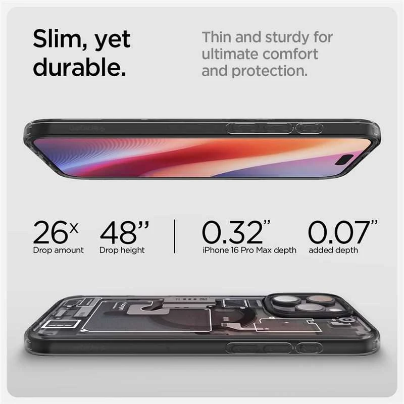 Dėklas „Spigen Ultra Hybrid MagSafe“, „Zero One“ – „Apple iPhone 16 Pro Max“