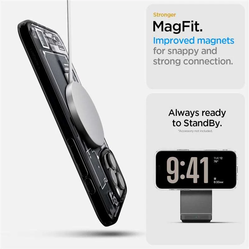 Dėklas „Spigen Ultra Hybrid MagSafe“, „Zero One“ – „Apple iPhone 16 Pro Max“
